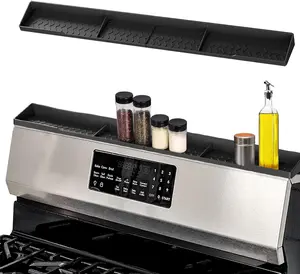 Over the Stove Top Spice Shelf for Back of Stove, Kitchen 30" Spice Shelf Rack Organizer,