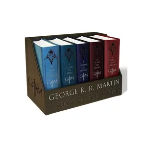 A Game of Thrones Leather-Cloth Boxed Set - (Song of Ice and Fire) by  George R