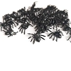 50/100pcs Realistic Mini Spiders Halloween Decoration, Plastic Spider Prank Decorations, Perfect for Halloween Party and April Fools' Day
