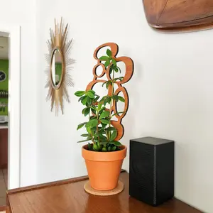 MCM Circles Indoor Houseplant Trellis (Wood)