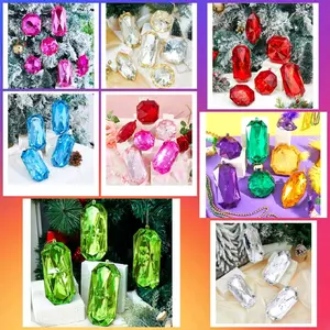 Pack Jewel Ornament  Jewel Ornaments for Wherever Home Decor Crafts Glitter Acrylic Ornaments for  Holidays Party Decor Christmas Easter Valentine's Wedding Anywhere