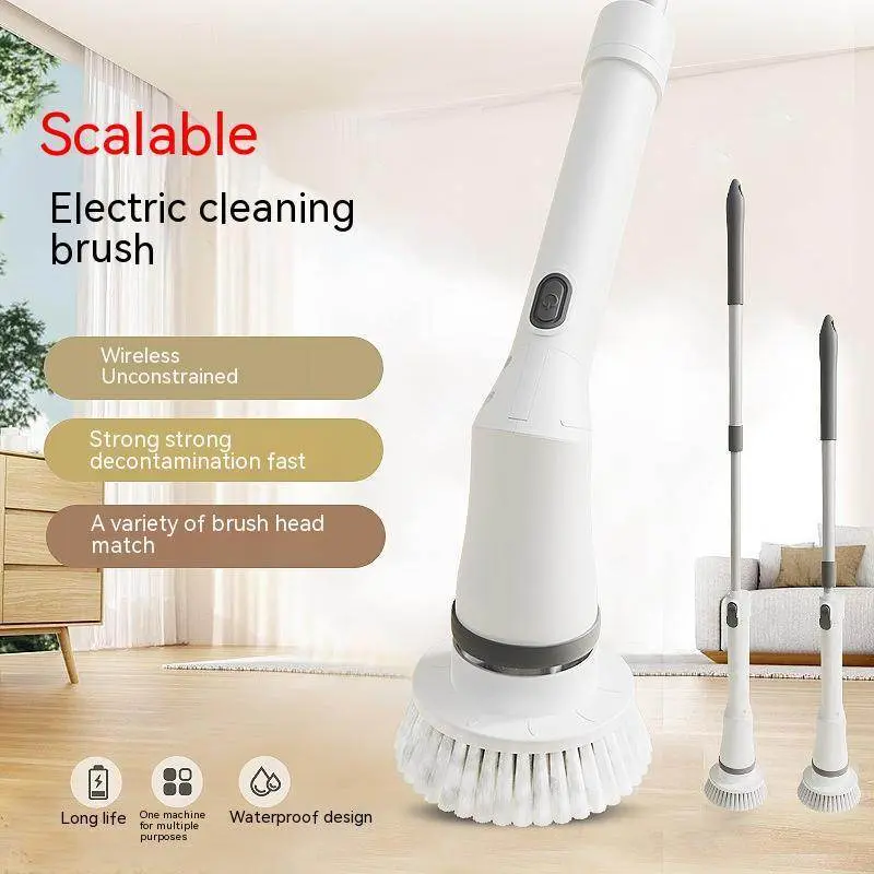 Telescopic Electric Cleaning Brush – Powerful Cleaning Tool for Home