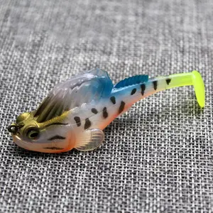 Jumping Fish 7g 10g 14g 20g Soft Lure Set, Anti-Tangle Tail, Lead-Embedded Fishing Baits, Roadside Soft Lures for Anglers