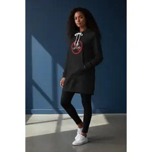 Centered | Hoodie Dress | Black