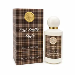 AIBUSIS Cut Savile Style Eau de Parfum 100ml | 24H Long Lasting Natural Botanical Unisex Luxury Plaid Perfume Timeless British Tailoring Scent