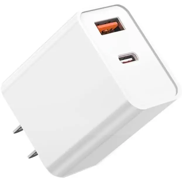 USB C Charger Block for ,20W Dual Port  Wall Charger,USB C & USB A Power Adapter Type C  Brick Plug for  Air/17 Pro Max/17e/16e/16 ProMax/16Plus/15/14/13/12/11,iPad Pro,AirPods