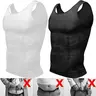 Men's High Compression Shapewear Vest - 160d Elastic, Breathable Sleeveless Undershirt, Abdomen-Tight, Invisible Men's Clothing, Sports Clothing, Clothes Products for Gym, Workout Fitness
