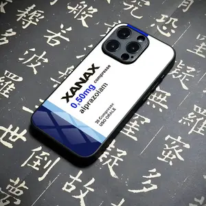 XANAXS Pattern Phone Case for Iphone 17 air 16 15 13 12 14 11 Pro Max Mini X Xr Xs 8 7 Puls 6 glass luxury coque