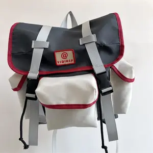 Elementary school student backpack, Korean style, trendy and cool, stylish color-blocking outdoor sports backpack for boys, new parent-child backpack