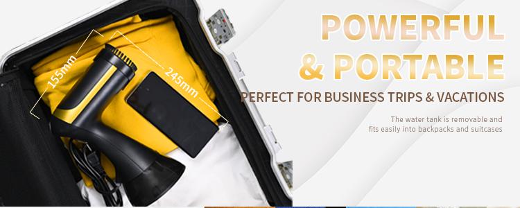 GUMK Clothes Steamer, Handheld Garment Steamer, 15s Fast Heat-up, Remove Wrinkles Quickly, for Travel, 300ml Removable Water Tank appliances clothes