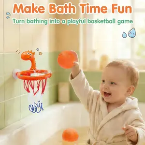 Bath Toys - Bathtub Basketball Hoop Kids Toddlers,Bath Toys Shower Toys ,Suction Cup Basketball Hoop & 3 Soft Balls Set Boys Girls,Birthday,Gifts ，Child Interaction Bathroom Toy bath toys baby bath toys toddler bath toys basketball hoop baby baby toys