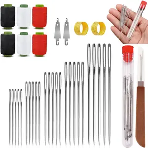 37-Piece Sewing Tool Set, Portable Needlework Repair Tools, Multi-Functional DIY Craft Kit, Beginner Sewing Kit, Hand Stitching Knife, Needle Crafts Kit