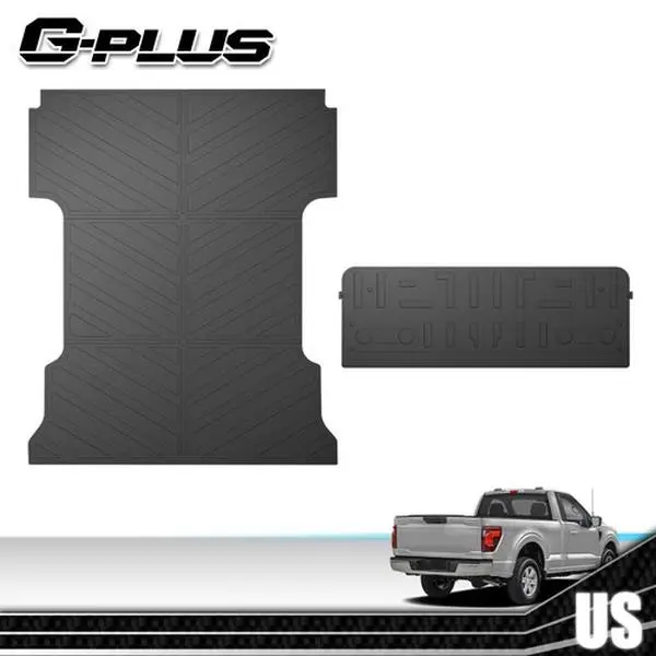 Fit For 2021-2025 Ford F-150 6.5FT All Weather TPE Truck Bed Mat Tailgate Liner G-PLUS