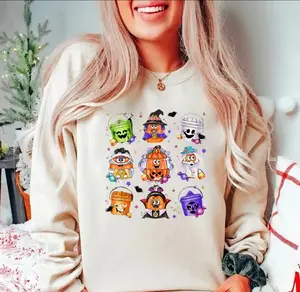 Vintage 90's Kid McDonald's Chicken Nugget Halloween Sweatshirt, Unisex Sweatshirt, Happy Meal Halloween Buckets, Halloween Crewneck