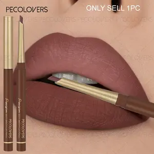 1pc Waterproof Matte Lip Liner & Gloss-like Effect Pencil Glossy Long-Lasting Non-Staining Moisturizing Hydrate Lip Makeup