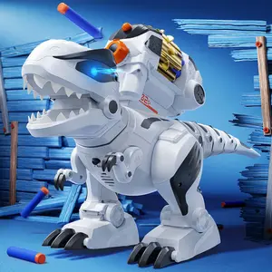 Ruko 8809 Remote Control Dinosaur Smart Robot Wildlife RC Robotic LED Eyes Electronic Pets, programmable Interactive Intelligent Touching Robotic Walking Dancing Singing Dinosaur Toy for Kids