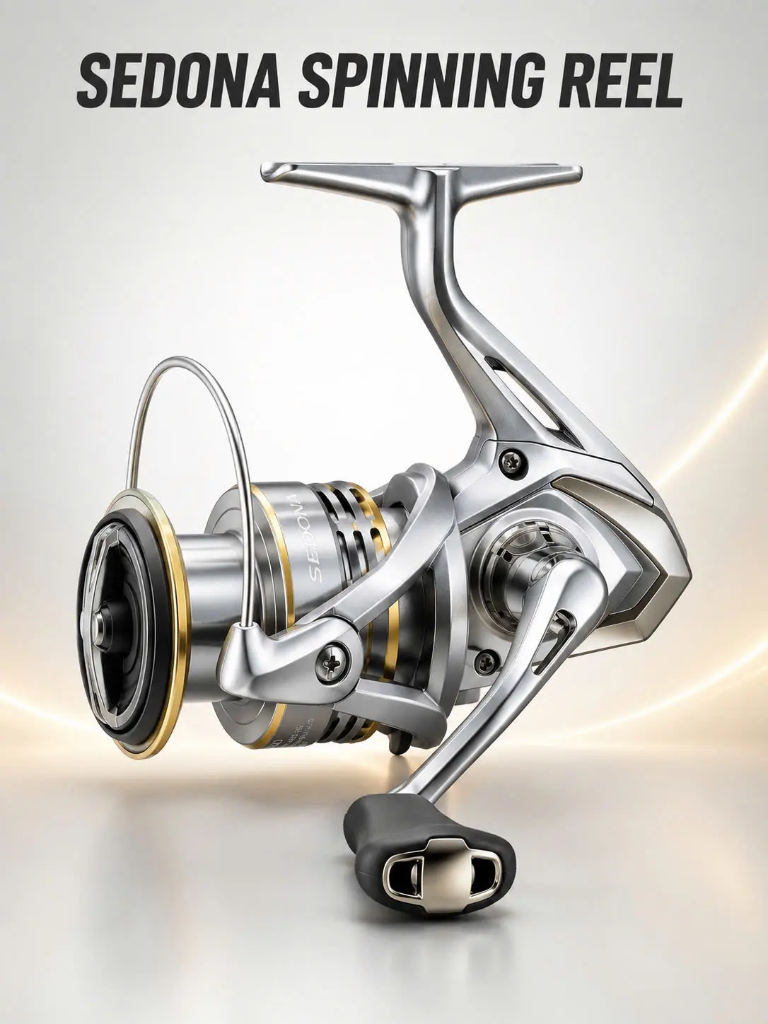 Sedona FJ Size 500/1000/2500 Spinning Reel – 5.0:1 Gear Ratio, 3+1 Bearings, Reversible Light-Tackle Fishing Reel