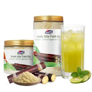 Vinamit Freeze-Dried Sugarcane Juice Powder | Naturally Sweet 100% | 7 oz | 21 oz Resealable Can | Rich in Minerals & Electrolytes | Perfect for Smoothies, Gifts, Coffee, Baking, Cooking & Drinks