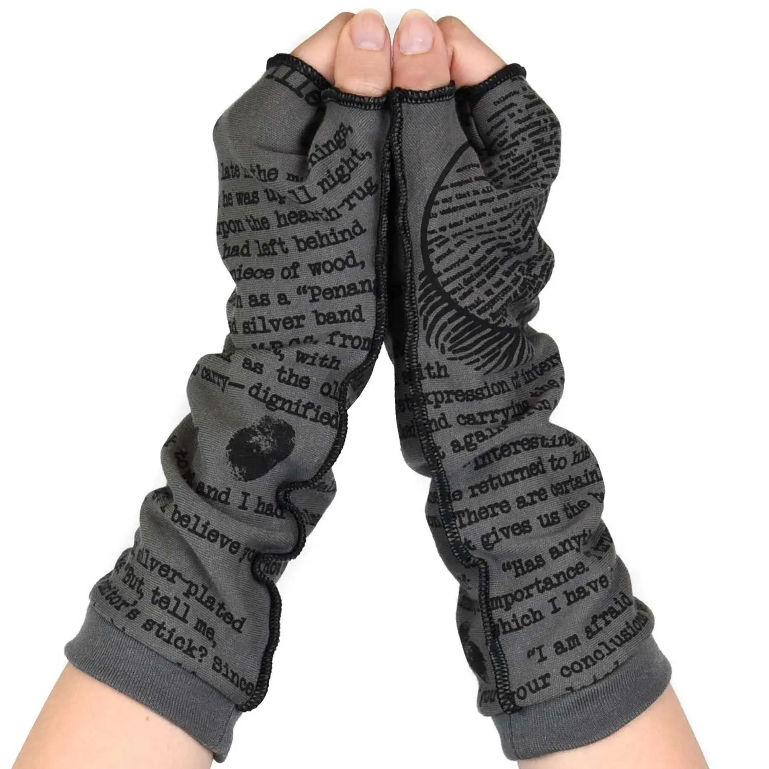 Sherlock Holmes Writing Gloves (SECOND EDITION) - Fingerless Gloves, Arm Warmers