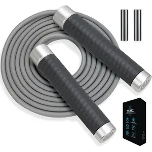Weighted Jump Rope for Men，Women and Kids(1Lb), Jump Ropes for Fitness, Speed Skipping Rope, Gym,Indoor/Outdoor - Fitness, Workout, Boxing,Crossfit Passion Pulse