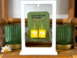 Question Block Earrings
