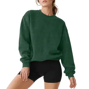 FAIABLE Unisex CrewNeck Sweatshirt for Women and Men Oversized Heavyweight Vintage Washed Pullover Soft Cozy Hoodie Style Top for Casual Everyday Wear Fall and Winter Relaxed Fashion Outfit Thick Streetwear