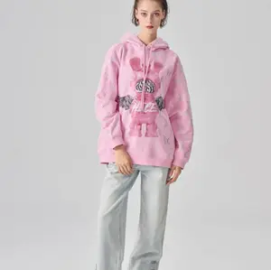 TCH—Pink Energy Hoodie, Light Luxury, Unisex Outfit Womenswear Sweatshirts Hoodies & Sweaters Tops Women Comfort Pullover Crystal Long Sleeve