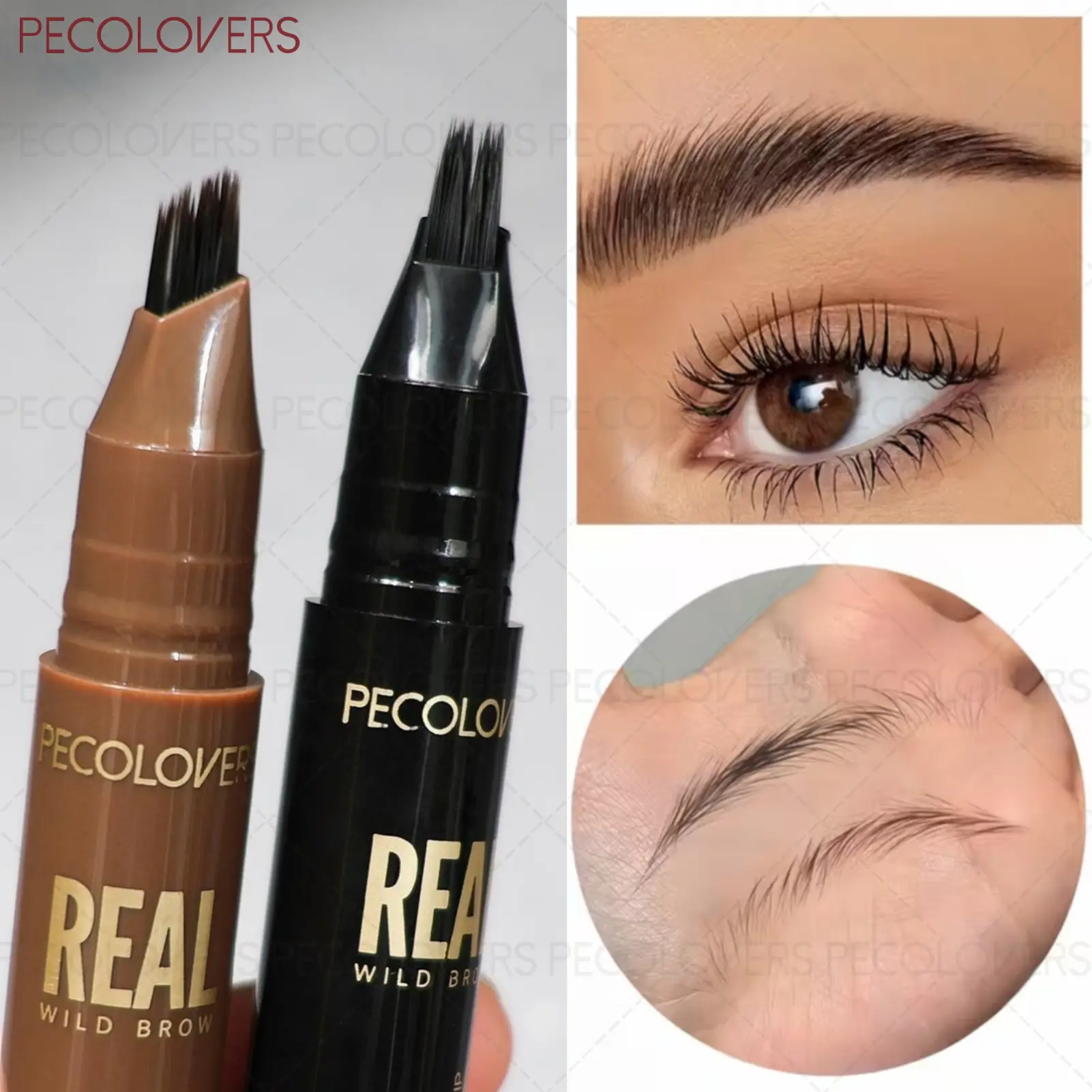1 Pcs Fluffy Quick-Dry Liquid Eyebrow Pen, Eyebrow Products, Brow Styling, Natural Wild Look Brows, Precise Defined Fill Brows, Fast Drying, Instant Shape, Sweat and Fade Resistant, Music Festivals Parties Daily Makeup, Gifts for All Seasons