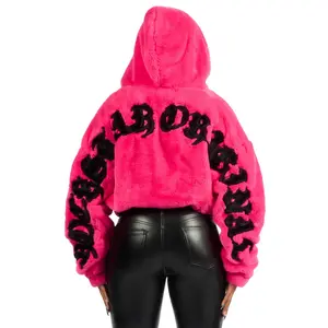 Inany Hot Pink Fur Jacket