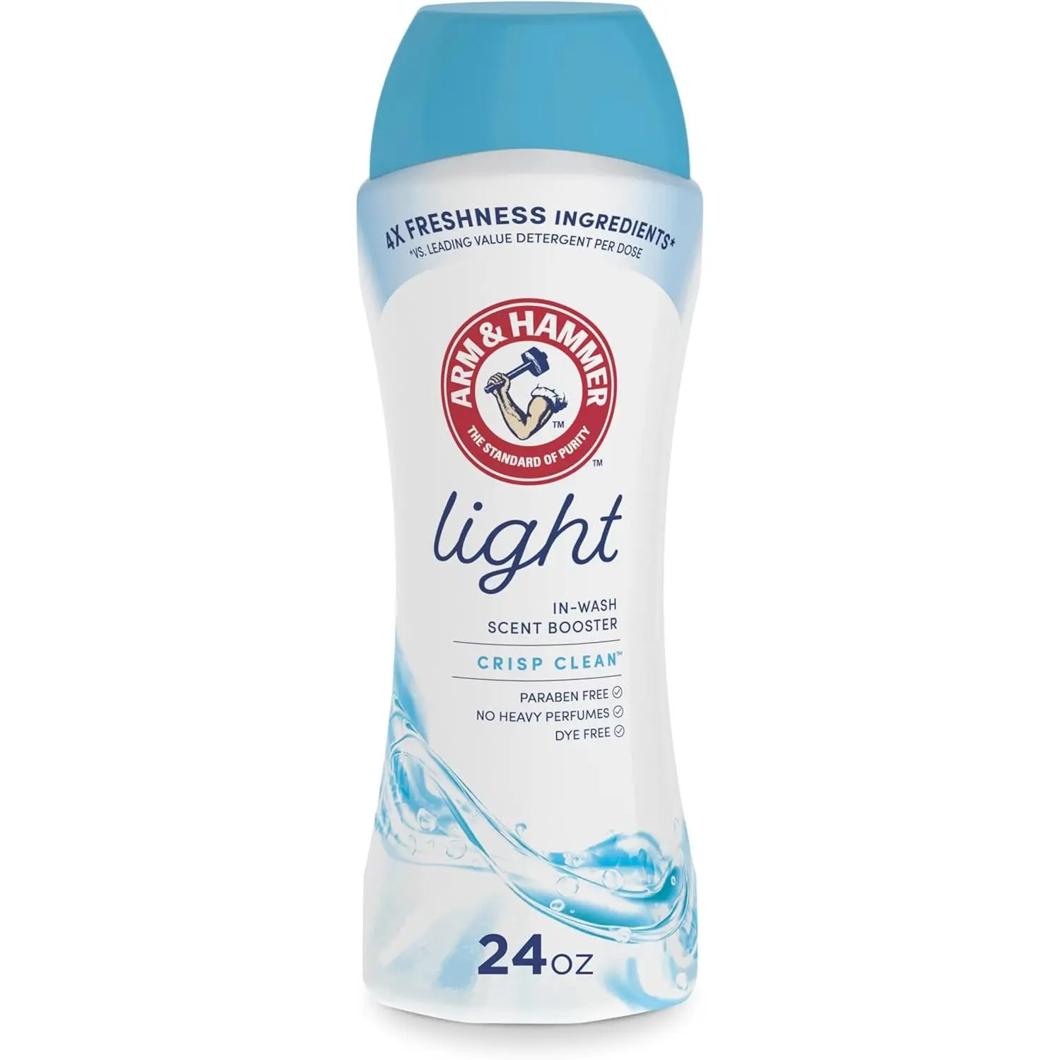 ARM & HAMMER Light In-Wash Scent Booster, Laundry Scent Booster Crisp Clean scent, 24 Oz