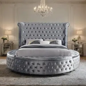 SANSOM Glam Bed with USB Charging Ports and Storage Compartments SANSOM Glam Bed with USB Charging Ports and Storage Compartments