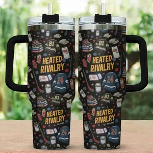 Heated Rivalry Romance 40oz Tumbler, Hollanov Couple Romance Stainless Tumbler, Hockey Rivals Couple Tumbler Cup, Book Lover Gift