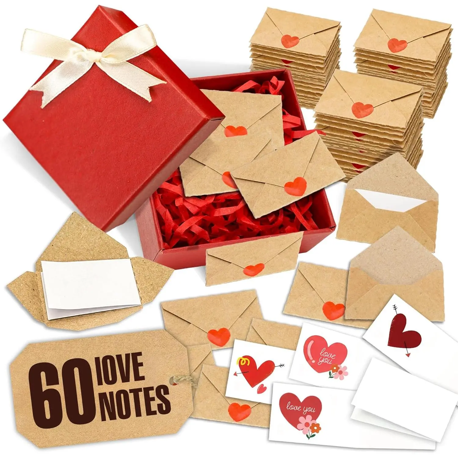 Blank I love you Cards and Envelopes - Mini Envelopes with Love Notes, Valentine's Day Gifts, Love Card for Her, Valentine Gifts for Him, Valentine's Day Craft, DIY Valentine Cards and I Love You Notes