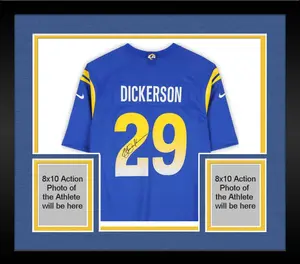 Framed Eric Dickerson Los Angeles Rams Autographed Nike Royal Blue Game Jersey - Fanatics Authentic Certified