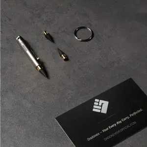 OMNI All-weather Pocket Writing Kit，DADONEX All-Weather EDC Writing Kit, Titanium Everlasting Pencil with 3 Waterproof Stone Paper Notebooks, Bolt-Action No Ink No Sharpening Field Note Set for Camping Hiking Tactical