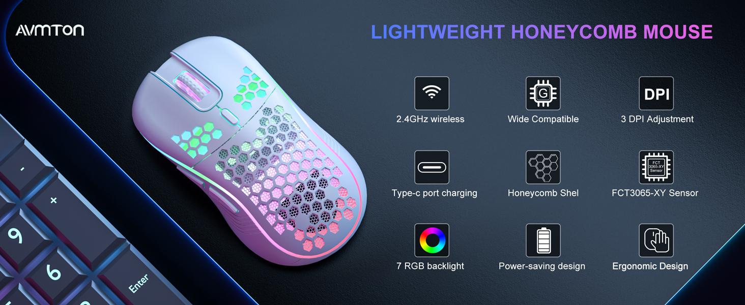 Wireless RGB Gaming Mouse