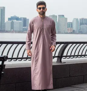 Men's Full Length Islamic Thobe 106 Prestige Peach