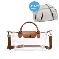 Brown+baseball purse