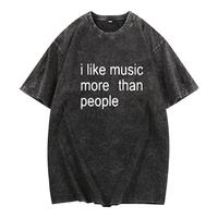 Washed T-shirt-black