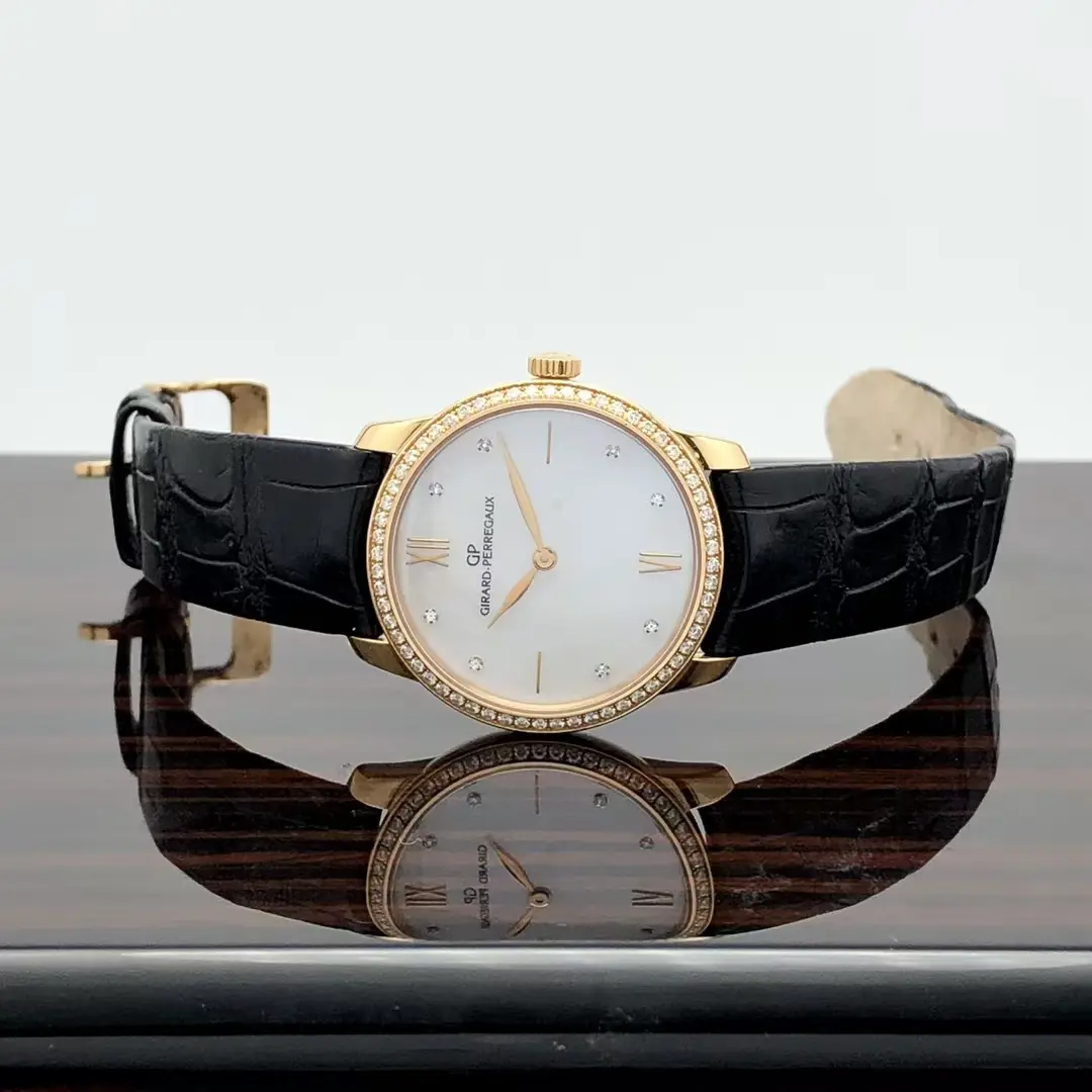 Pre-owned Girard-perregaux 1966 18k Rose Gold Luxury Watch