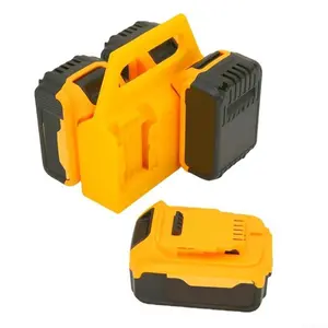 Battery Carrying Holder Battery Storage Case Compatible with DeWalt 20V Li-Ion Batteries One case can store 4 batteries, keeping them neatly organized.