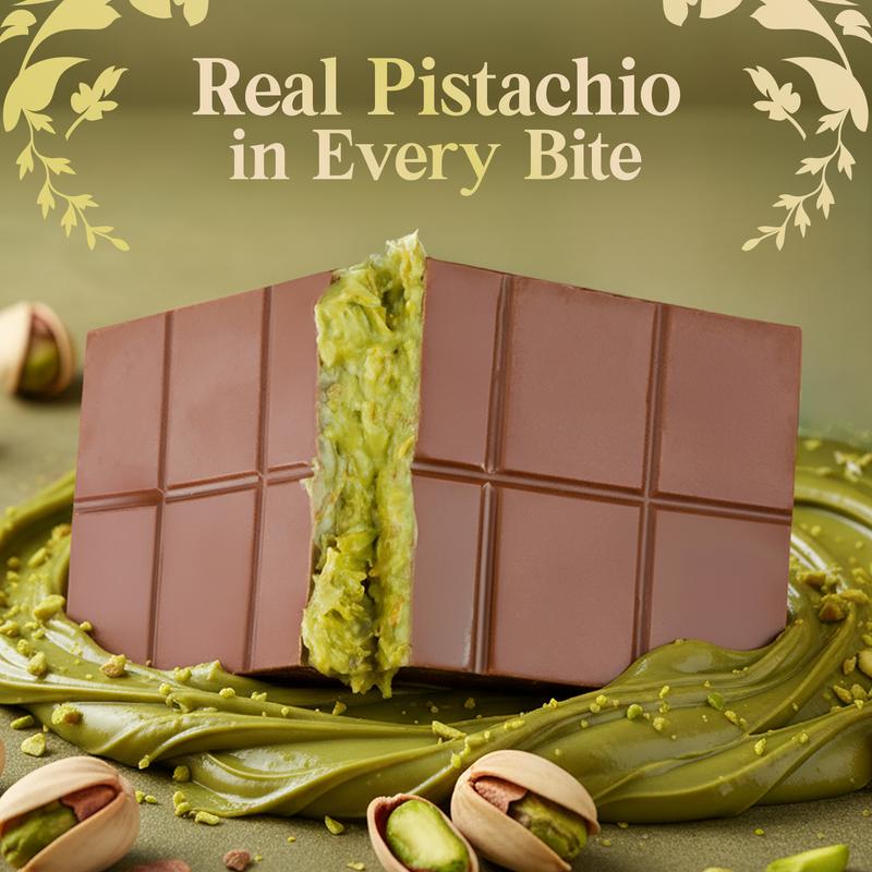 Patis Savore Dubai Chocolate Pistachio Bar Bar Milky | 7 oz | TikTok
