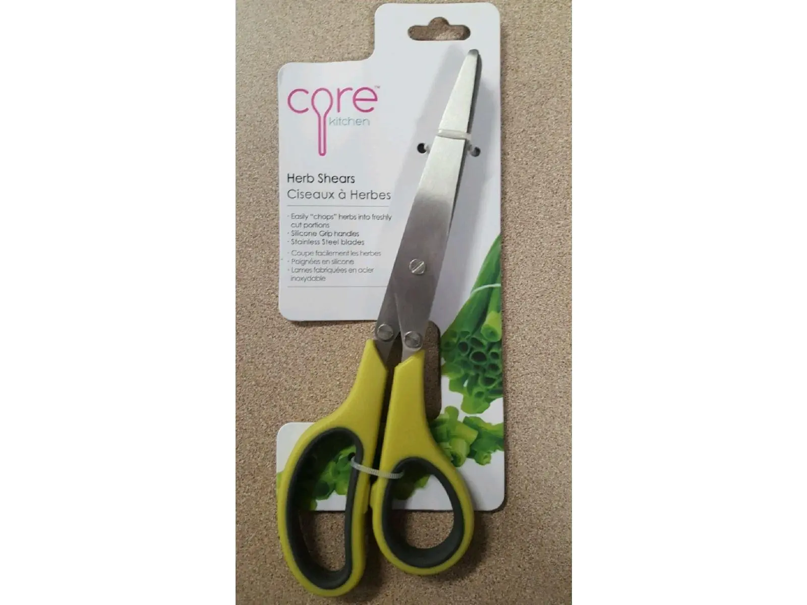 Core Home Kitchen Herb Scissors - Lime Green Kitchen Utensils