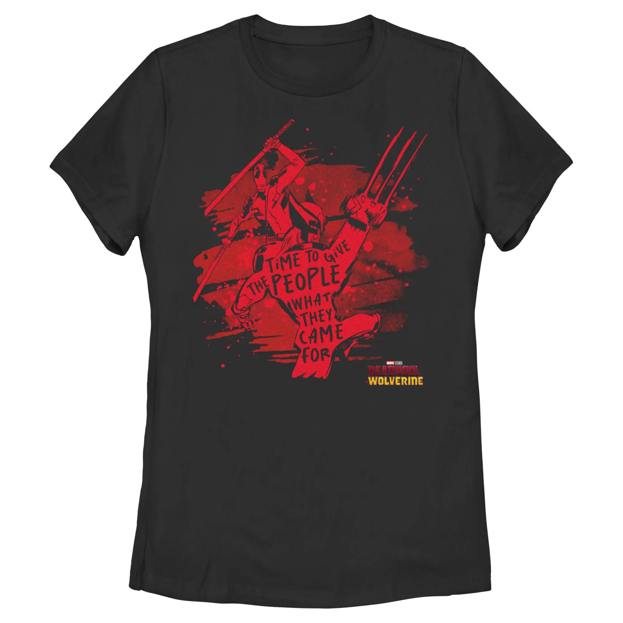 Women's Marvel: Deadpool & Wolverine Time To Give Quote T-Shirt