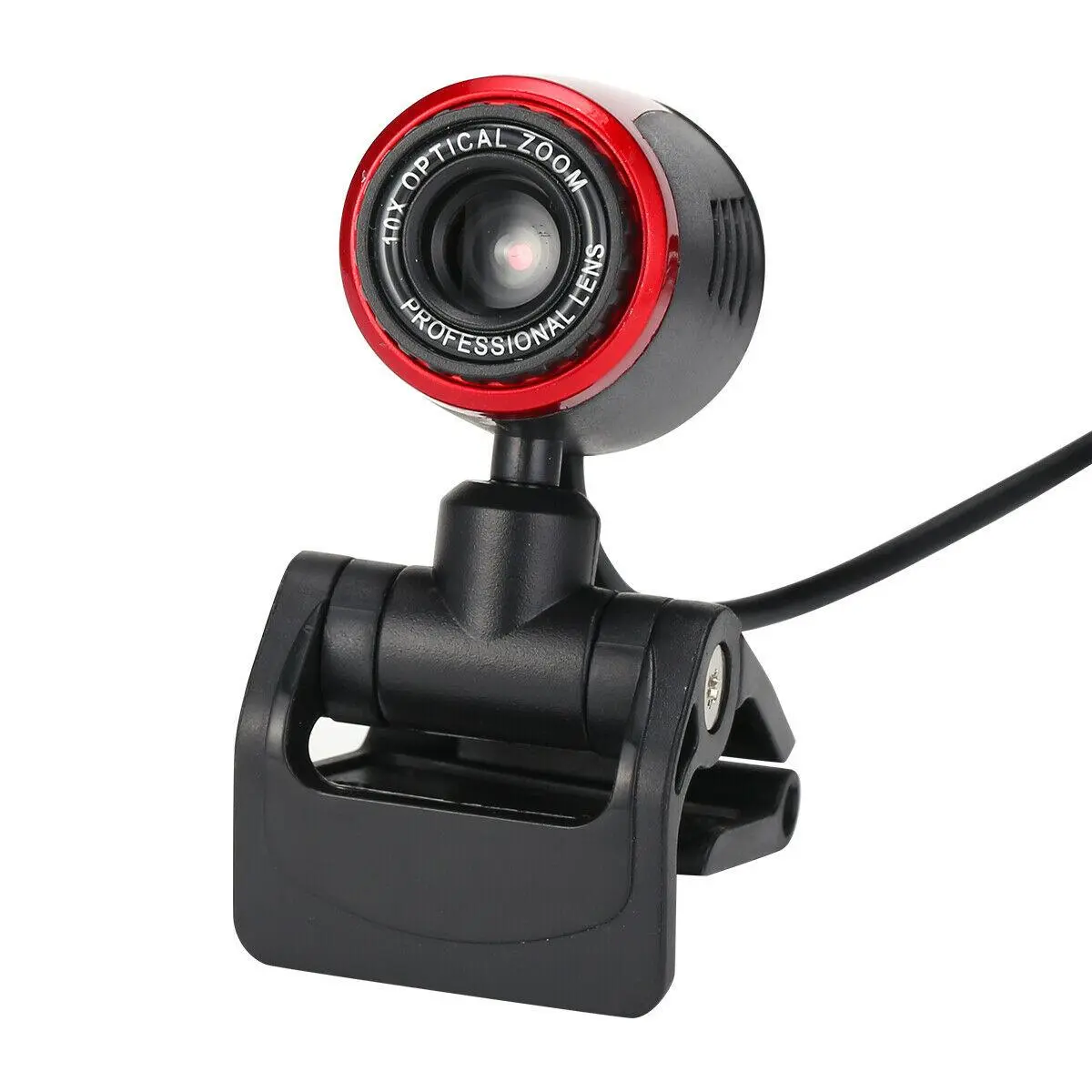 Sanoxy Sanoxy-WBCM-red 1080P HD USB Computer Web Camera with Microphone for PC Laptop Desktop