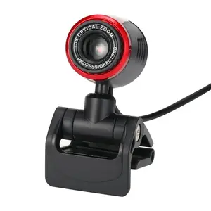 Sanoxy Sanoxy-WBCM-red 1080P HD USB Computer Web Camera with Microphone for PC Laptop Desktop