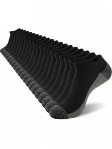 Men's Basketball Sports Athletic Socks, Low Top Crew Socks, Sweat-Wicking, Comfortable, All-Season, 3/6/10 Pairs, Spring Summer Youth