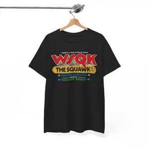 Stranger WSQK The Squawk 94.5 FM Radio Graphic Youth Tee, WSQK 80s Nostalgic The Squawk T-Shirt for Men, Women and Kids