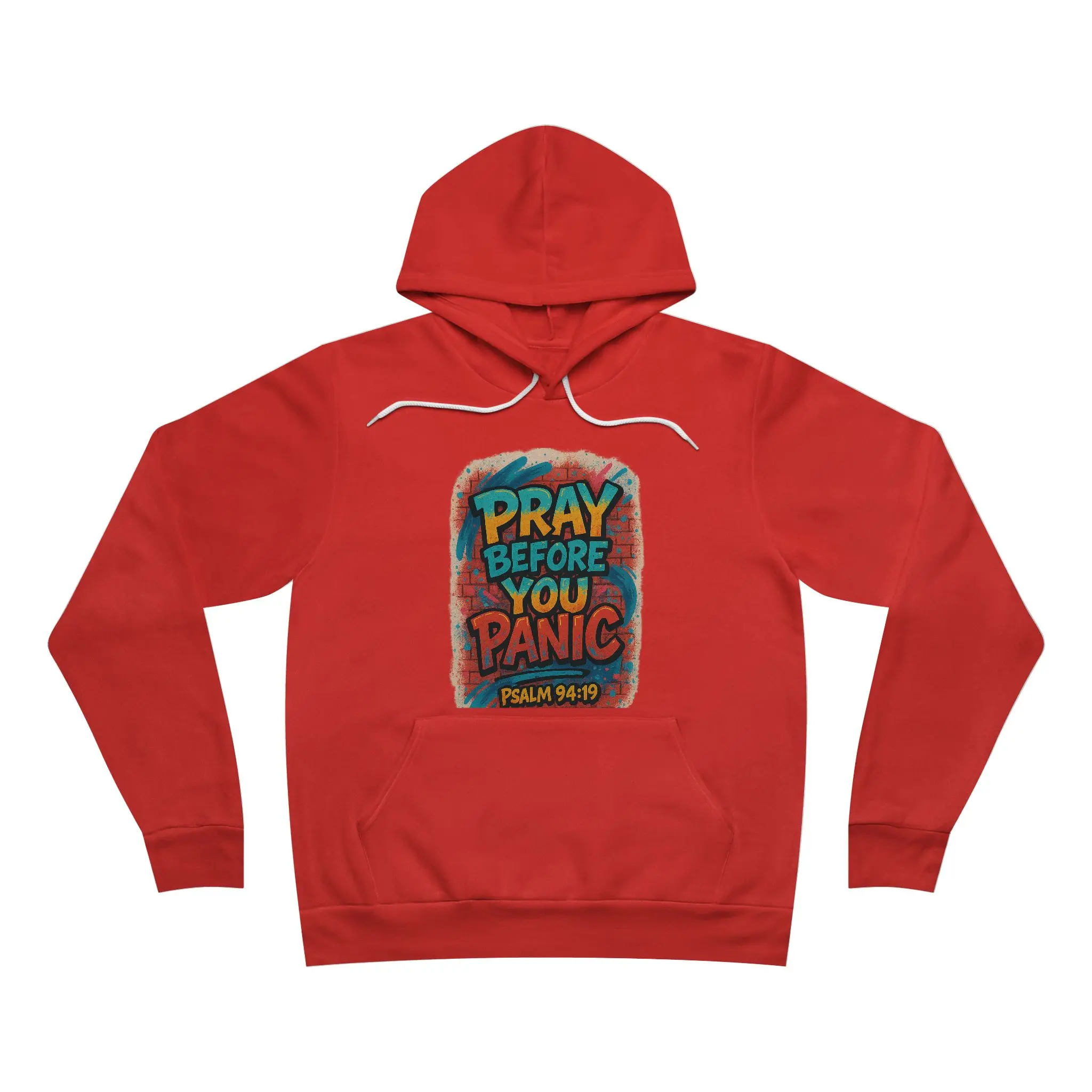 Pray Before You Panic Unisex Sponge Fleece Pullover Hoodie|faith based shirt|Prayer hoodie|gifts for Christians