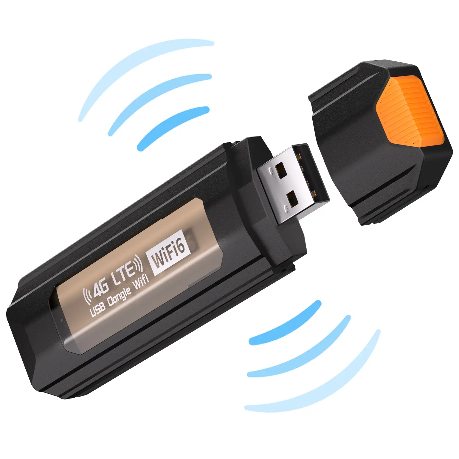 JOYTUTUS Unlocked 4G LTE WiFi 6 High-Speed Data Transfer Pocket Wi-Fi Router, 150Mbps Portable Wireless Internet USB Dongle Adapter for Car, Travel (Requires Separate Data SIM Card)